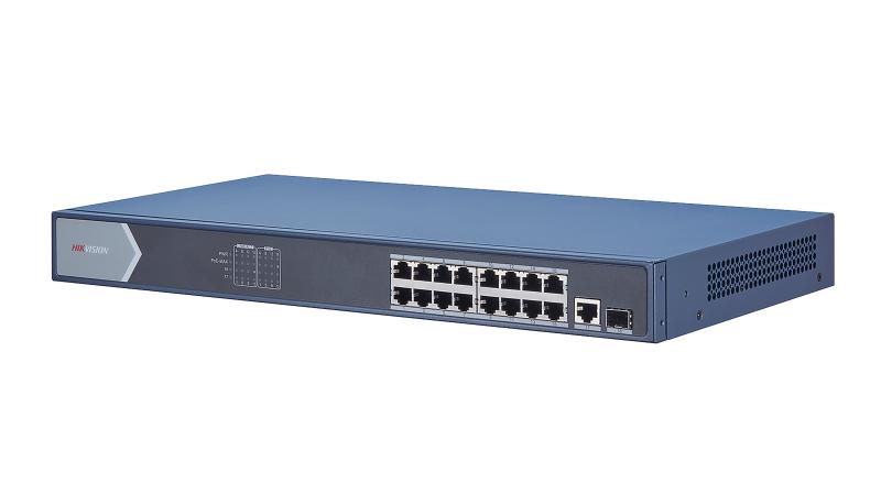 16 Port Gigabit Unmanaged POE Switch - DS-3E0518P-E(16PORT)