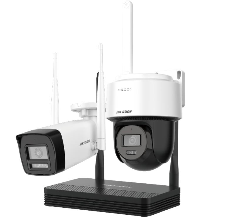 4MP H.265 One bullet + One PTDome WiFi NVS Kit - NKS424W03H