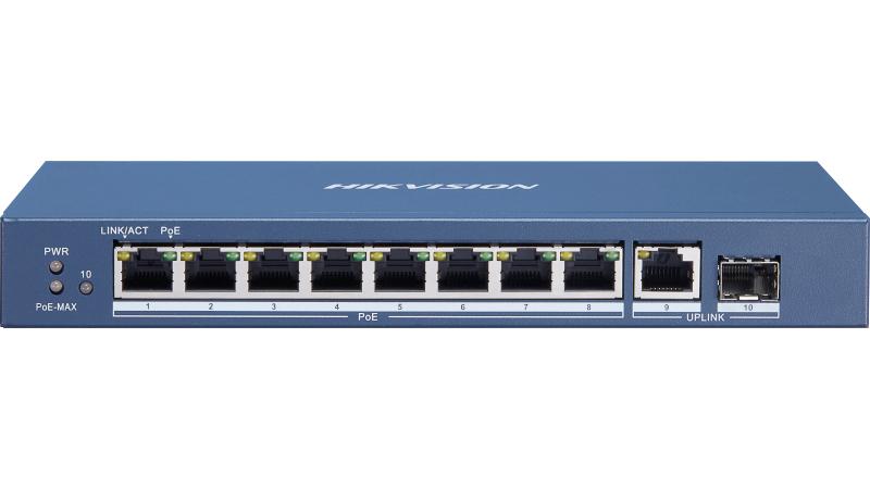8 Port Gigabit Unmanaged POE Switch - DS-3E0510P-EM(8PORT)
