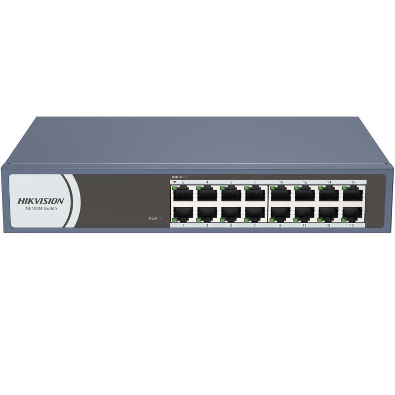 Hikvision DS-3E0116R-O 16-Port Fast Ethernet Switch - DS-3EO116R-O(16 PORT NETWORK SWITCH) Hikvision DS-3E0116R-O 16-Port Fast Ethernet Switch - DS-3EO116R-O(16 PORT NETWORK SWITCH)